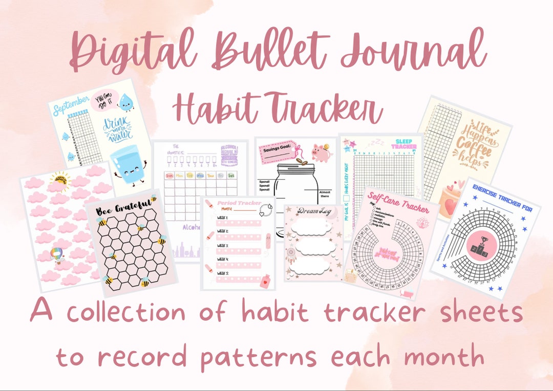 Printable Habit Tracker For Anxiety Template Digital Pages For Etsy Printable Habit Tracker For Anxiety Template Digital Pages For Etsy