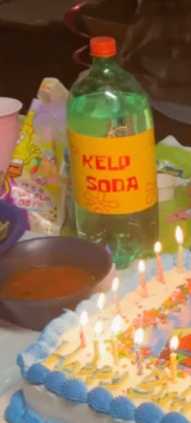 Spongebob Kelp Soda and Dr Kelp Soda. Two Labels for 2L Sodas Instant Download - Etsy