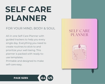 Printable Self Care Planner: Daily Wellness Journal & Mindfulness Template (PDF Download)