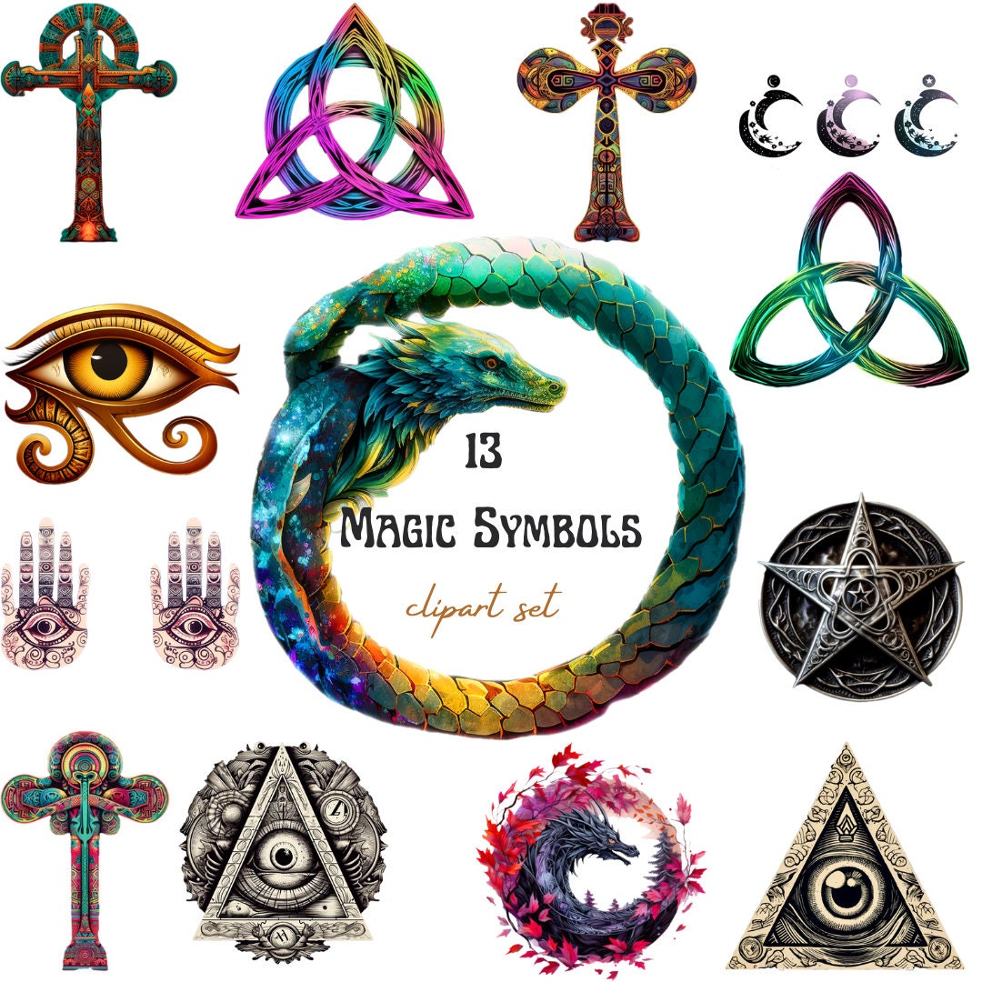 Magic Symbols Clipart Set - High-resolution Transparent PNG Images for ...