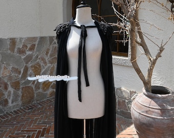 Flowy Chiffon Cape With Wings: Dress Cover Up (59 Inch)