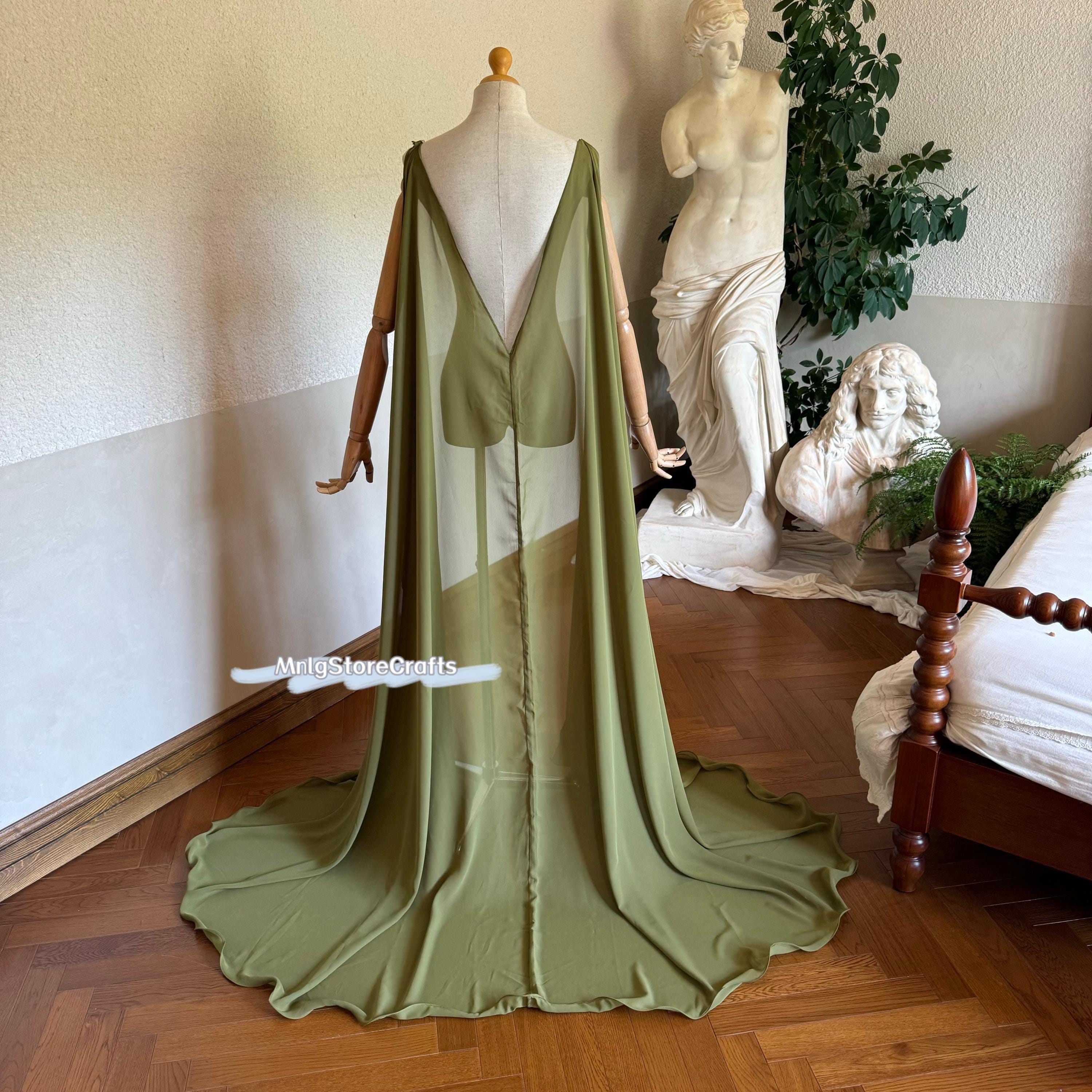 goddess dressed in green Dress colour:CHAMPAGNE