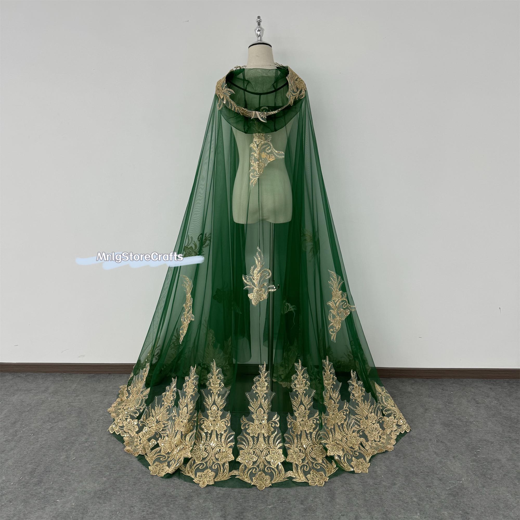 Green and Gold Velvet Dress - Etsy Canada