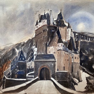 Eltz Castle (large) - Original watercolor