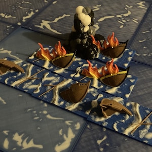 Sinking Ships for 1/1000 1/700 age of sail/pirate games