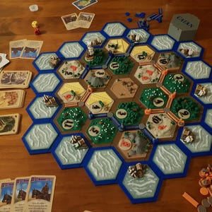 Tablero impreso en 3D personalizado a todo color compatible con Catan