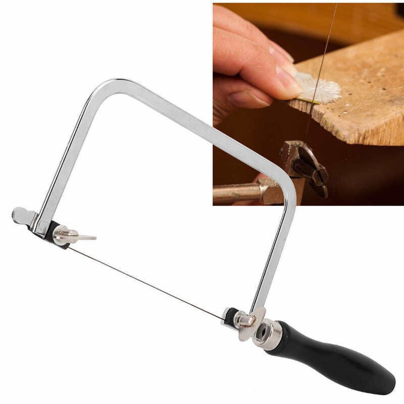 6 Inch Coping Saw With 5 Blades Soft Grip Rubber Handle 