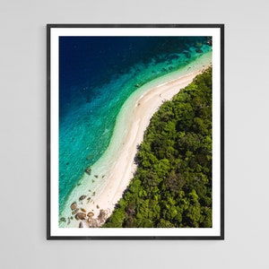 Australia Tropical Island Photography Print Gift - Fitzroy Island Art Print from North Queensland Australia - Tropical Art Deco Print
