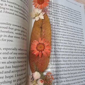 Personalied Dry Pressed Flower Bookmark Real Flower Resin Bookmark ...