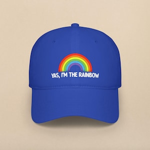 Rainbow LGBTQ Pride Hat: Low Profile Cotton Baseball Cap