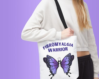 Fibromyalgia Warrior Tote Bag: Chronic Illness Awareness, Spoonie Support