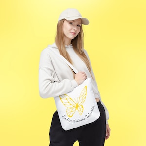 Endometriosis Warrior Tote Bag: Butterfly Design, Support Gift