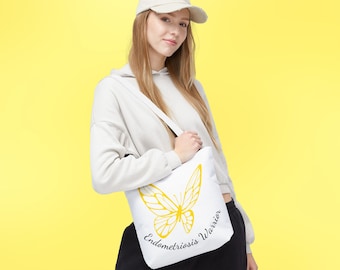 Bolsa de tela para la lucha contra la endometriosis: diseño de mariposa, regalo de apoyo