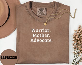 Autism Awareness Warrior Mom Comfort Colors T-Shirt: Advocate Apparel