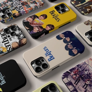 Coque MagSafe The Beatles Design pour iPhone 14 13 12 11 8 Pro Max Mini Xs Xr SE, Coque Samsung Galaxy S20 S22 S23 Ultra FE Plus Note 10 20