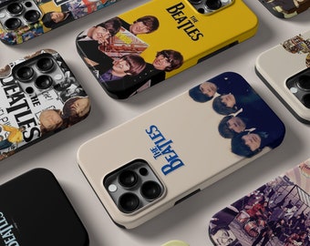 The Beatles Design iPhone 14 13 12 11 8 Pro Max Mini Xs Xr SE Tough MagSafe Case, Samsung Galaxy S20 S22 S23 Ultra FE Plus Note 10 20 Cover