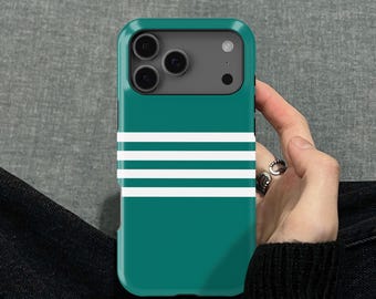 Retro Vintage Sport Stripes Design iPhone 17 16 15 14 13 12 Pro Max Mini X Xs Xr SE Tough Case, Samsung Galaxy S26 Ultra FE Note 20 Cover