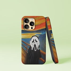 本物のScream Design iPhone 14 13 12 11 8 7 Pro Max Mini X Xs Xr SE タフケース、Samsung Galaxy S20 S21 S22 Ultra FE Plus Note 10 20カバー