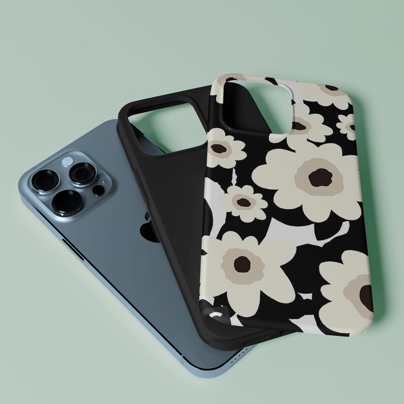 Retro Floral Pattern Design iPhone 14 13 12 11 8 7 Pro Max Mini Xs Xr
