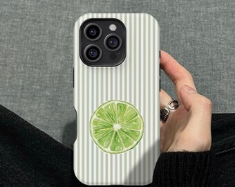 Disco Lime on Green Gingham Phone Cover for iPhone 16 15 14 13 12 11 Pro Max, Samsung S25 S24 S23 S22 S21 S20 FE, MagSafe Case For iPhone