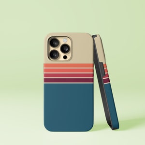 Coque pour iPhone 14 13 12 Pro Max Mini X Xs Xr SE à rayures rétro vintage, Samsung Galaxy S20 S21 S22 Ultra FE Plus Note 20