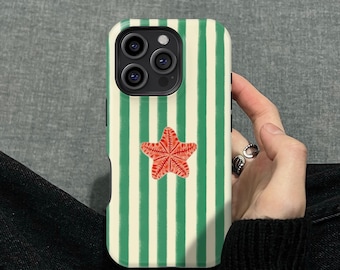 Summer Seaside Starfish Phone Cover for iPhone 16 15 14 13 12 11 Pro Max Case, Samsung S25 S24 S23 S22 S21 S20 FE, MagSafe Case For iPhone