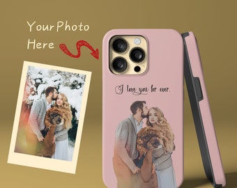 Personalised Photo Phone Case Custom Cover For iPhone 15 14 13 12 Pro Max, Samsung Galaxy S23 Ultra Custom Case, iPhone Plus X MagSafe Case