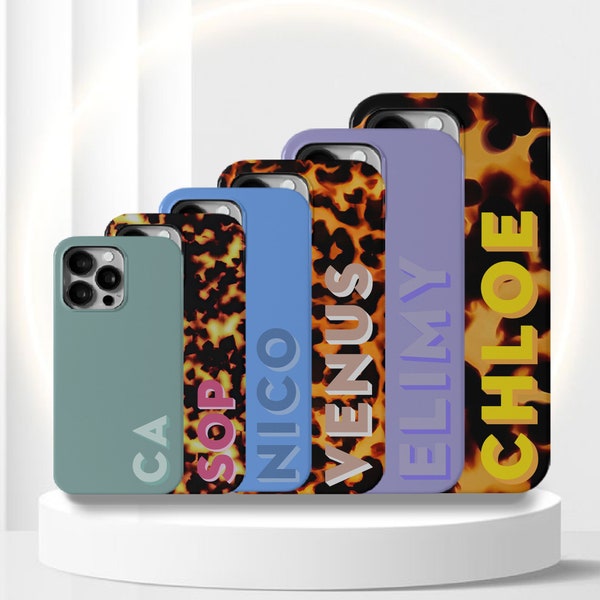 Small Corner Initial Or Monogram Phone Case iPhone 15 14 13 12 11 Pro Max, Samsung Galaxy S23 Ultra Custom Case, iPhone 8Plus X MagSafe Case