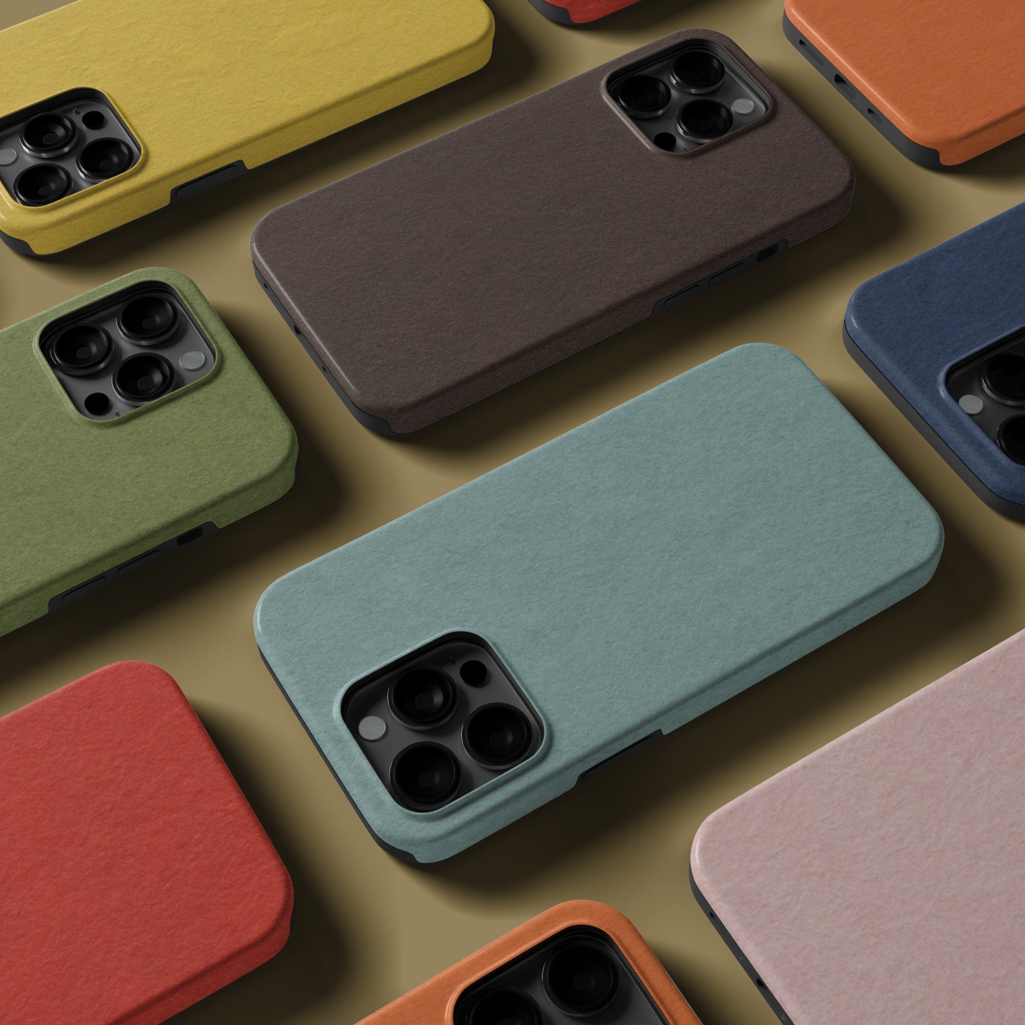 Matte Phone Solid Color Paper Texture Design iPhone 17 16 15 14 13 12 11 8 Pro Max ...