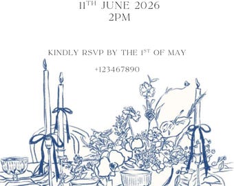 Elegant Sunday Brunch Invitation Template | Editable Digital Download