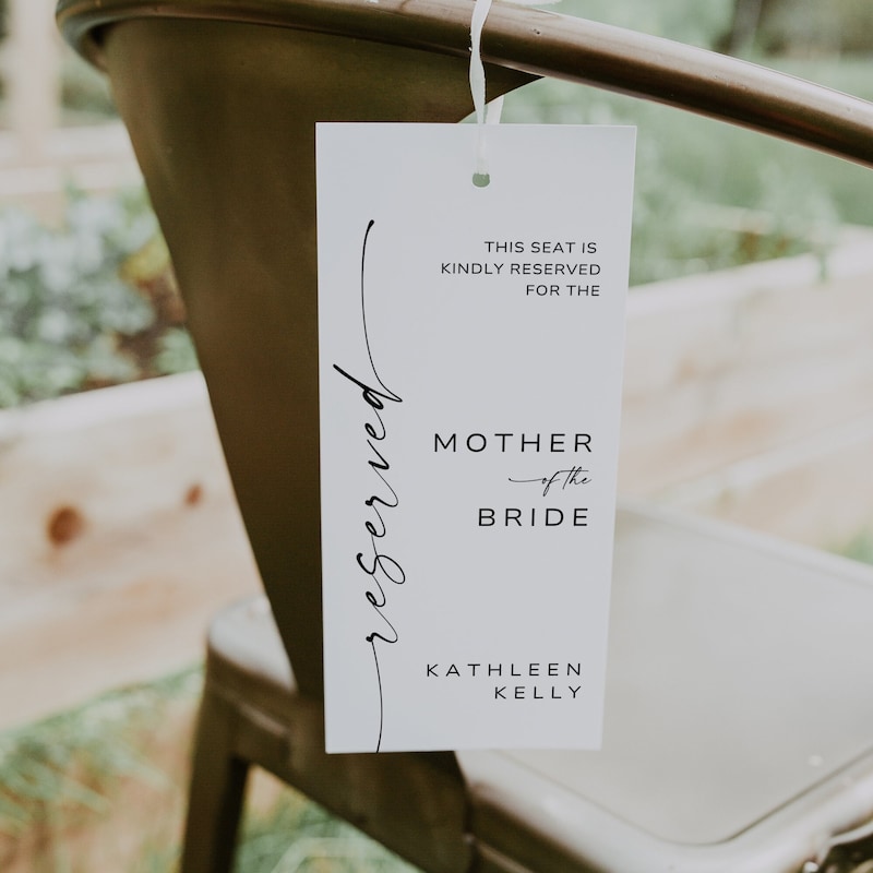 Reserved Seats for Chairs Etsy