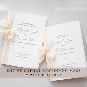 カトリックの結婚式プログラム カトリックの結婚式 カトリックの結婚式ミサプログラムテンプレート カトリックの結婚式のための結婚式プログラム