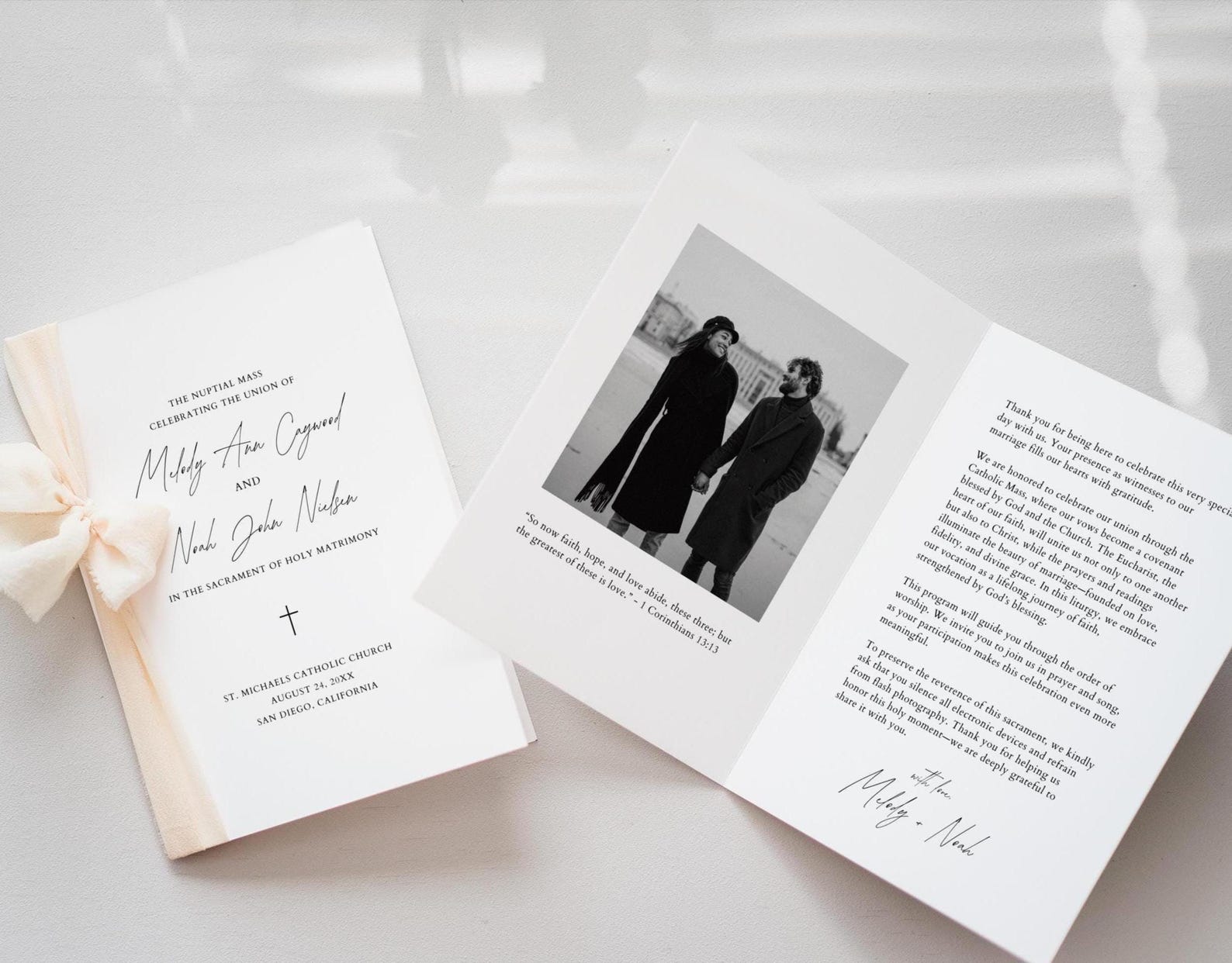 Catholic Wedding Program Catholic Wedding Ceremony Catholic Wedding ...