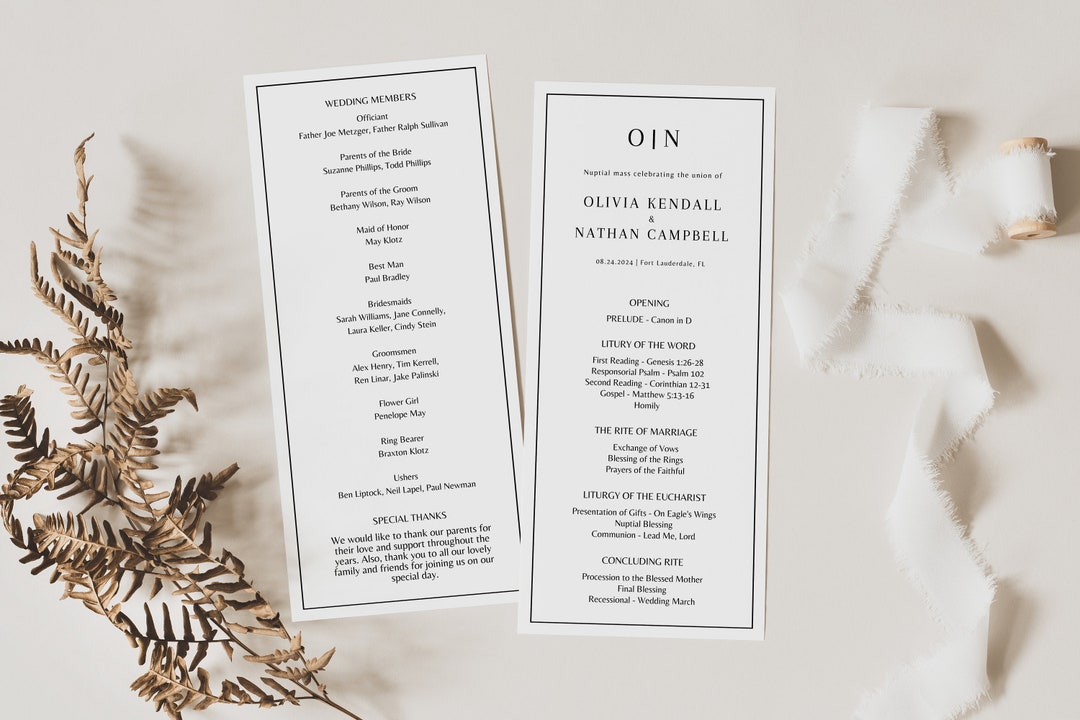 Catholic Wedding Program Catholic Wedding Ceremony Catholic Wedding Catholic Wedding Program Catholic Wedding Ceremony Catholic Wedding