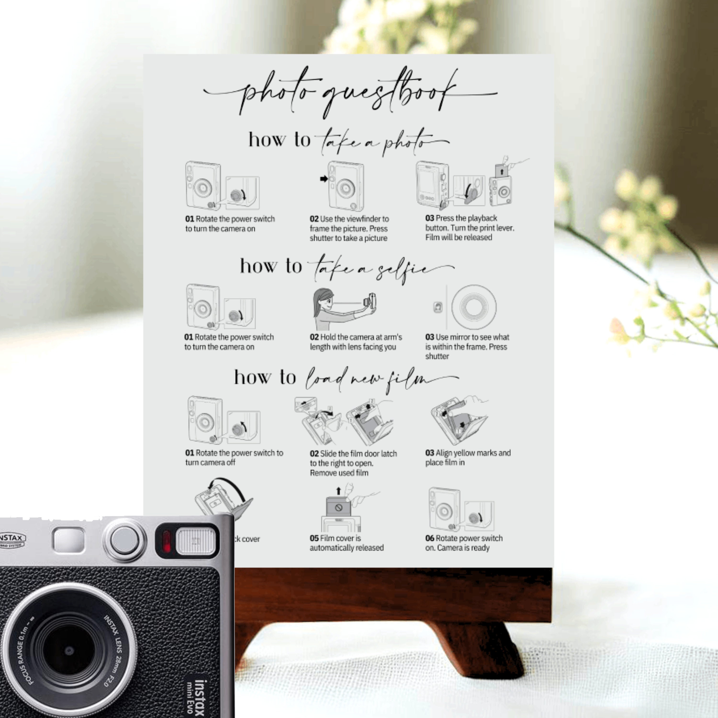 Instax Mini EVO Instructions Sign Digital Download Instax EVO How to ...