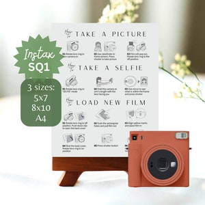 Istruzioni Instax SQ1 Firma download digitale Istruzioni Instax SQ1 Come caricare la pellicola Instax SQ1 Guestbook fotografico Instax SQ1