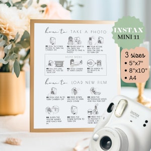 Instax Mini Instructions Instax mini 11 Instax mini directions Instax mini how to load film Instax photo guestbook