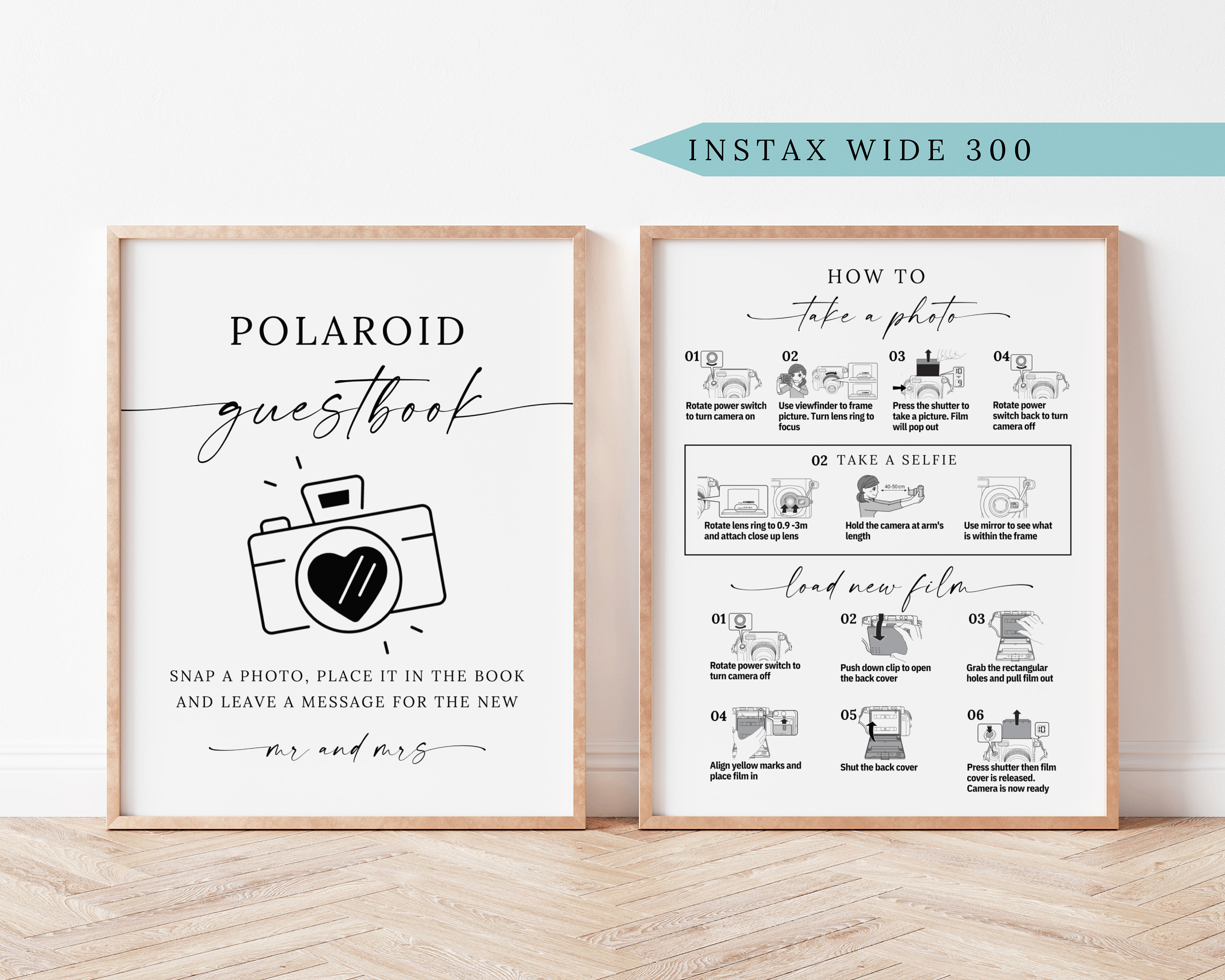 ISA Polaroid Guest Book Sign, Wedding Photo Guestbook Sign, Photo Guestbook  Printable, Polaroid Guestbook Sign Template, 5x7 8x10 11x14 