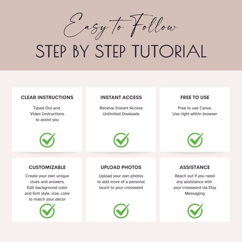 Wedding Crossword Sip and Solve Puzzle, DIY Giant Puzzle Custom