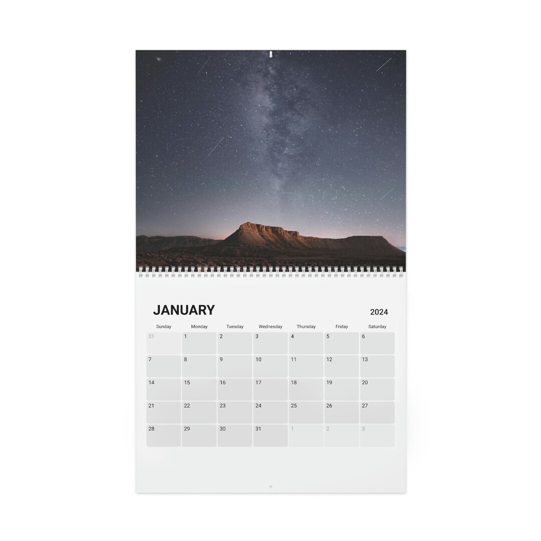 Space Themed Calendar 2024 Etsy
