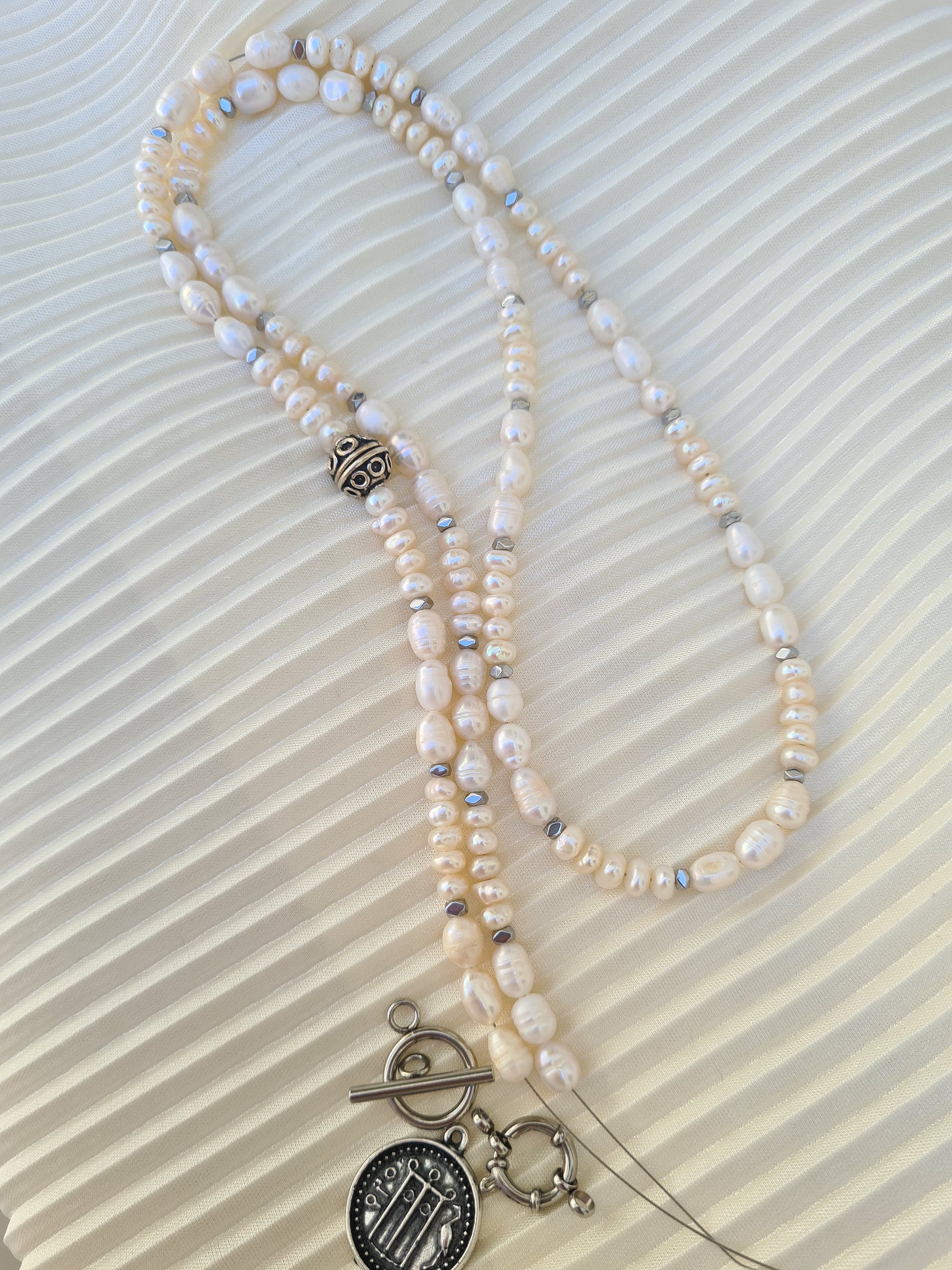 Collana di Perle con Masachera | Gioielli fatti a mano in Italia