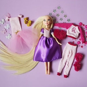 Custom Rapunzel doll with accessories