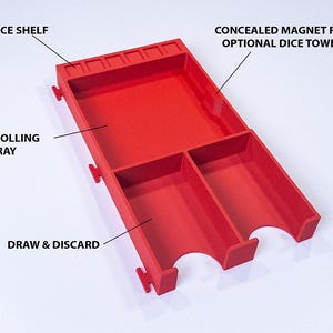 Dice Throne Compatible Player Dashboard | 30+ Colors | Modular | Dice Tray & Tower Option image 8