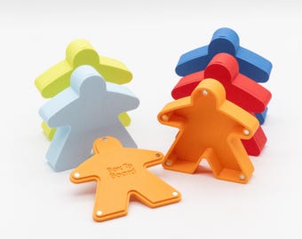 Magnetic Meeple Case | 30+ Colors | 100mm | Giant Meeple | Storage