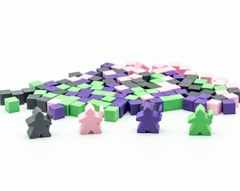 Clank! Compatible Thief Meeples and Cubes | 30+ Colors