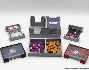 Star Wars: The Deckbuilding game compatible insert | organizer | card storage | damage and resource trackers
