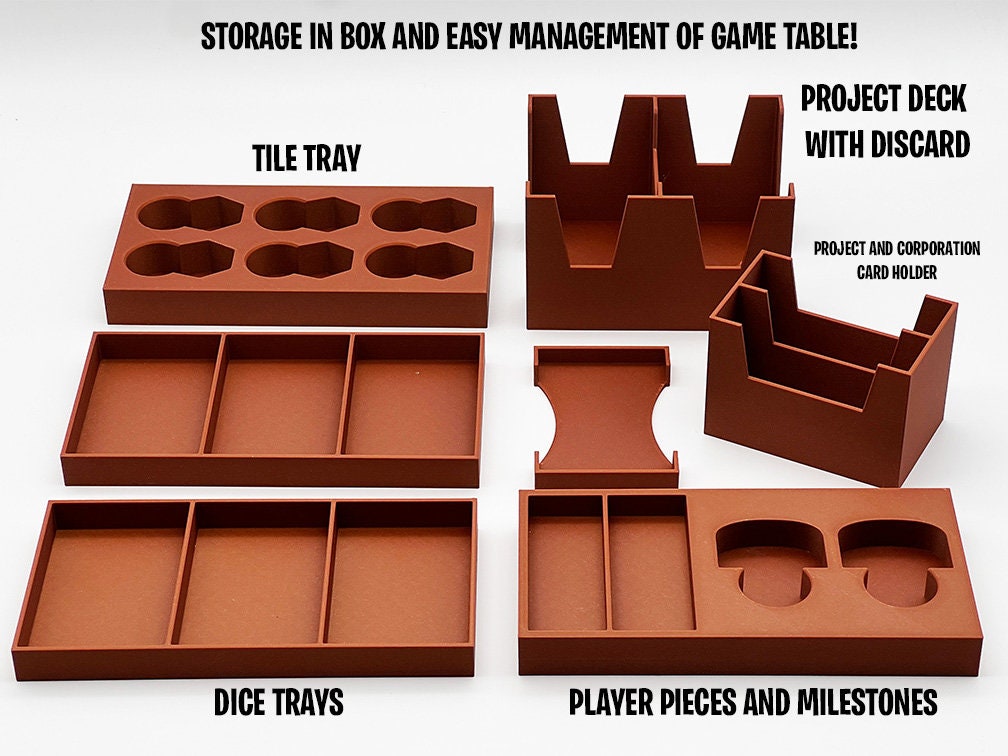 Feldherr Organizer Compatibile con Terraforming Mars: Spedizione Ares - Scatola del Gioco da Tavolo