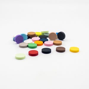Universal Board Game Thin Discs | 25+ Colors | 4mm x 16mm |