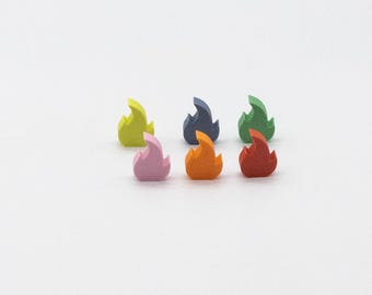 Fire Token | 30+ Colors | 14x19mm
