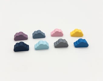 Cloud Token | 30+ Colors | 10x19mm